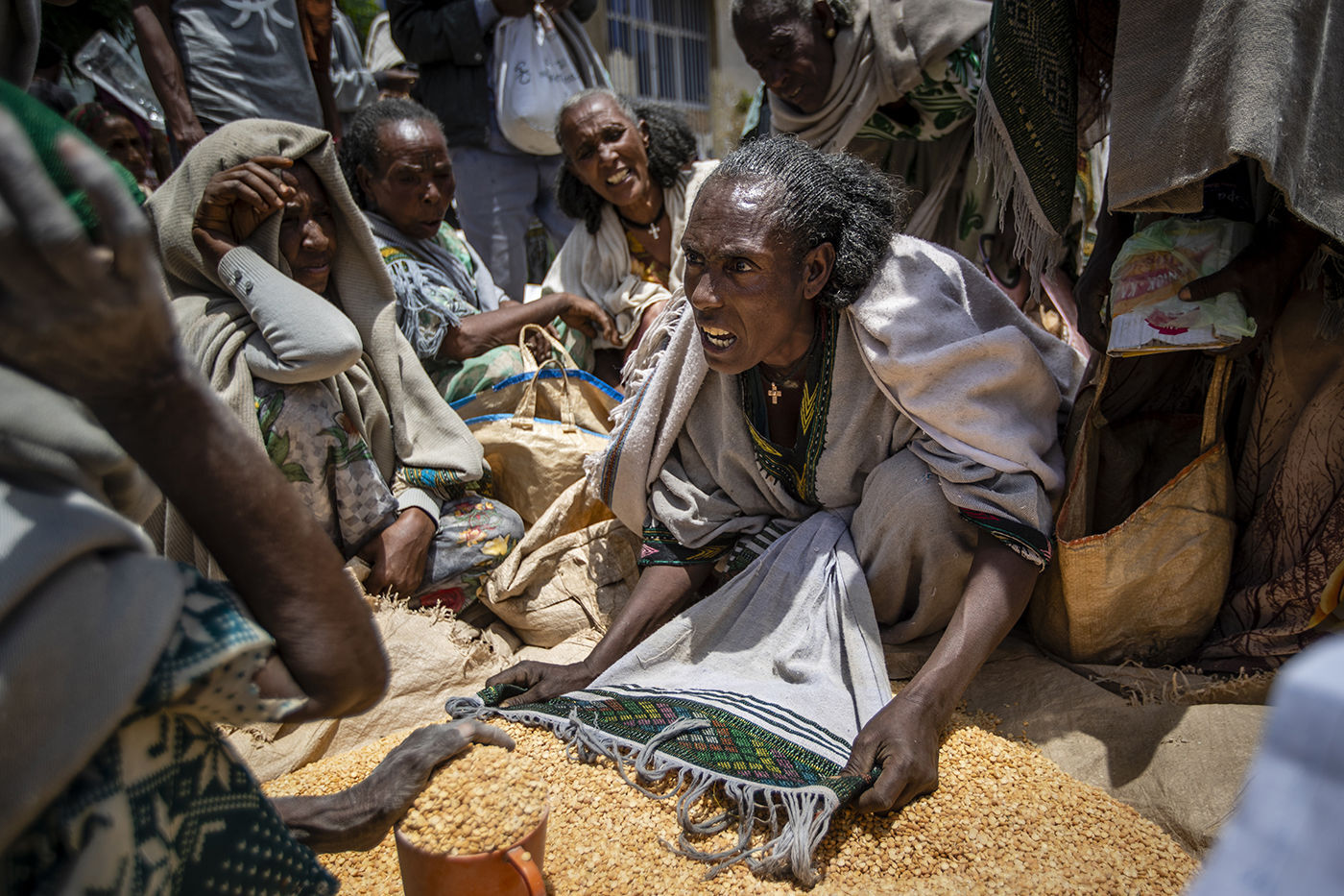 Ethiopian woman argues
